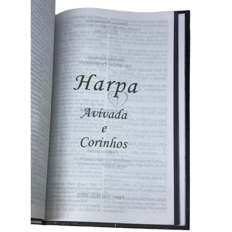 Bíblia Leão De Judá Letra Gigante Capa Dura Com Harpa e Índice Masculina Arc