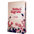 Bíblia Floral Cartoon Letra Normal Capa Dura Slim Feminina Nvi