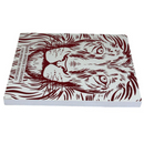 Livro Leão Vermelho e Branco Hinário Harpa Avivada e Corinhos Capa Brochura Letra Gigante