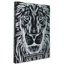 Livro Leão Preto e Prata Hinário Harpa Avivada e Corinhos Capa Brochura Letra Gigante