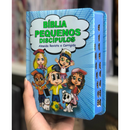 Bíblia Pequenos Discípulos Azul Infantil Letra Comum Capa Dura Com Harpa e Índice Masculina Arc