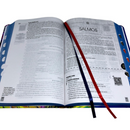 Bíblia Lion Colorido Letra Normal Capa Dura Masculina e Feminina Com Índice Ntlh