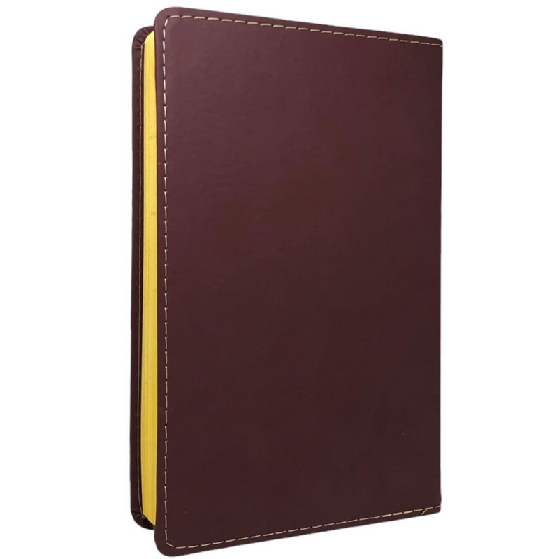 Bíblia Cor Bordô Com Estudo Letra Gigante Capa Flexível Com Harpa Masculina Arc