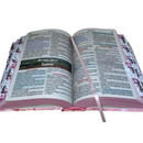 Bíblia Jardim Rosa Letra Hipergigante Capa Dura Com Harpa e Aba Já Coladas Arc