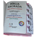 Bíblia Jardim Rosa Letra Hipergigante Capa Dura Com Harpa e Aba Já Coladas Arc