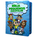 Bíblia Pequenos Discípulos Azul Infantil Letra Comum Capa Dura Com Harpa e Índice Masculina Arc