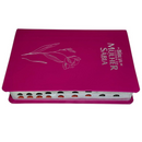 Bíblia Da Mulher Sábia Magnólia Pink De Estudo Letra Hipergigante Capa Flexível Com Harpa e Índice Feminina Arc