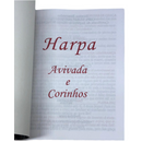 Livro Leão Vermelho e Branco Hinário Harpa Avivada e Corinhos Capa Brochura Letra Gigante