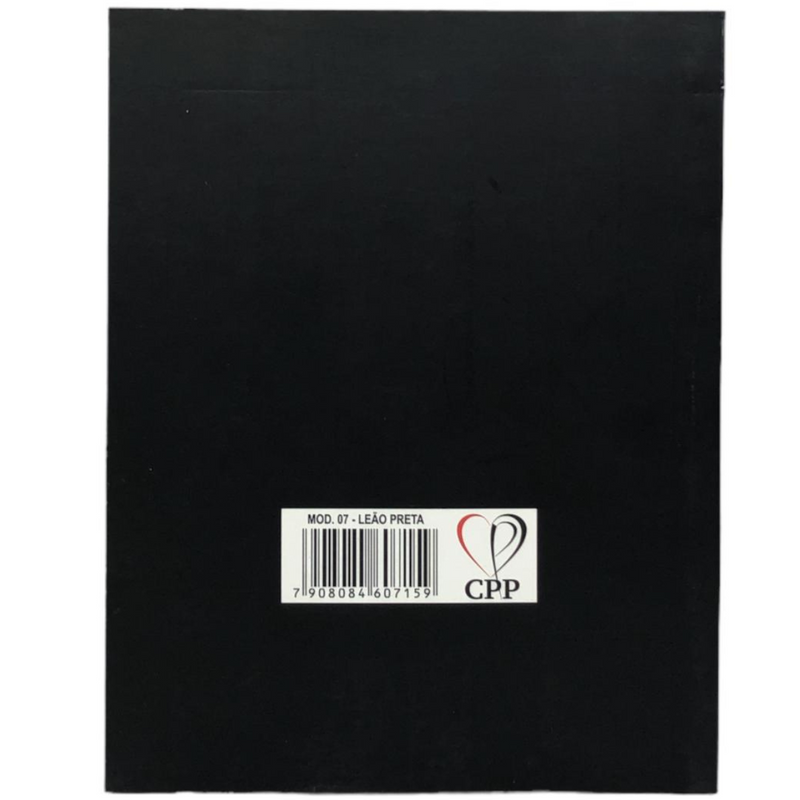 Livro Leão Preto e Prata Hinário Harpa Avivada e Corinhos Capa Brochura Letra Gigante