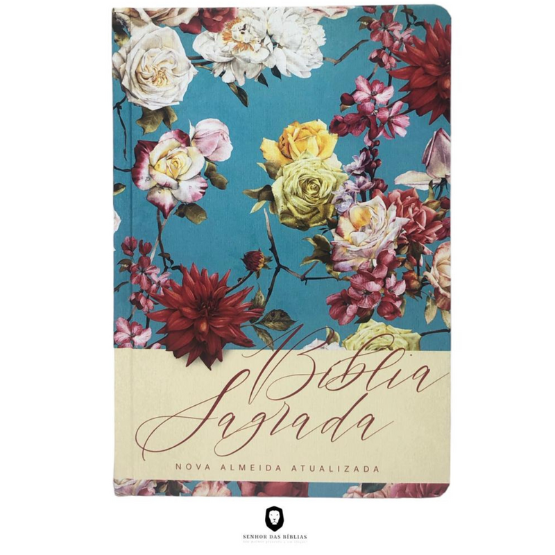 Bíblia Florescer Letra Normal Capa Dura Feminina Com Índice Naa