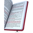 Livro Escudo Vermelha Hinário Harpa Avivada e Corinhos Capa PU Almofadada Letra Hipergigante