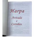 Livro Fé Branca Hinário Harpa Avivada e Corinhos Capa Brochura Letra Gigante