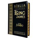 Bíblia Cor Preta Letra Jumbo Capa Coverbook Flexível Com Índice Feminina e Masculina King James 1611