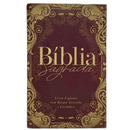 Bíblia Ornamentos Vinho Letra Gigante Capa Dura Com Harpa e Índice Masculina e Feminina Arc