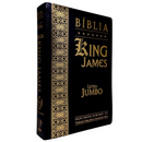 Bíblia Cor Preta Letra Jumbo Capa Coverbook Flexível Feminina e Masculina King James 1611
