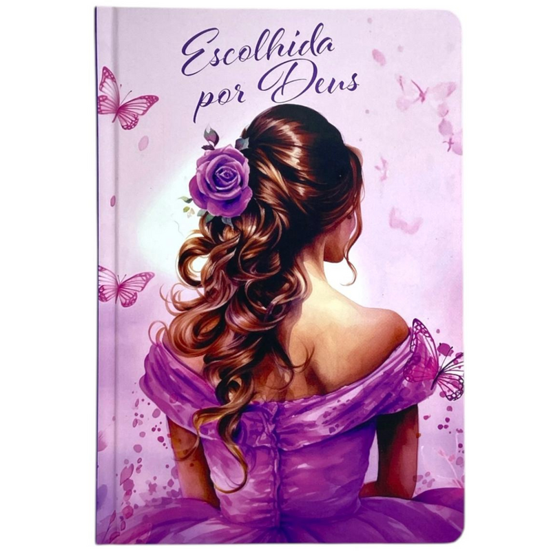 Bíblia Escolhida Por Deus Letra Gigante Capa Dura Com Harpa E Índice Feminina Arc