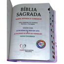 Bíblia Escolhida Por Deus Letra Gigante Capa Dura Com Harpa E Índice Feminina Arc