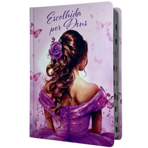 Bíblia Escolhida Por Deus Letra Gigante Capa Dura Com Harpa E Índice Feminina Arc