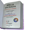 Bíblia Escolhida Por Deus Letra Gigante Capa Dura Com Harpa Feminina Arc