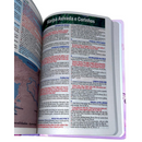 Bíblia Escolhida Por Deus Letra Gigante Capa Dura Com Harpa Feminina Arc