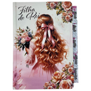 Bíblia Filha Do Rei Letra Gigante Capa Dura Com Harpa E Abas Coladas Feminina Arc