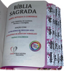 Bíblia Filha Do Rei Letra Gigante Capa Dura Com Harpa E Abas Coladas Feminina Arc