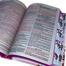 Bíblia Filha Do Rei Letra Gigante Capa Dura Com Harpa E Abas Coladas Feminina Arc