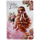 Bíblia Filha Do Rei Letra Gigante Capa Dura Com Harpa E Índice Feminina Arc