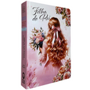 Bíblia Filha Do Rei Letra Gigante Capa Dura Com Harpa E Índice Feminina Arc