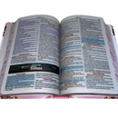 Bíblia Filha Do Rei Letra Gigante Capa Dura Com Harpa Feminina Arc