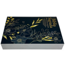 Bíblia Flor Dourada Letra Gigante Capa Brochura Com Harpa Feminina e Masculina Arc