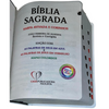 Bíblia Flores Branca Letra Hipergigante Capa Dura Com Harpa e Índice Feminina Arc