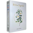 Bíblia Ramos Branca Letra Hipergigante Capa Dura Com Harpa Feminina Arc