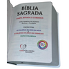 Bíblia Flores Branca Letra Hipergigante Capa Dura Com Harpa Feminina Arc