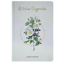 Bíblia Ramos Branca Letra Hipergigante Capa Dura Com Harpa Feminina Arc