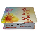 Bíblia Flores e Borboletas Letra Grande Capa Flexível Com Harpa e Índice Feminina Arc