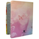 Bíblia Flores e Borboletas Letra Grande Capa Flexível Com Harpa e Índice Feminina Arc