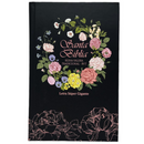 Bíblia Flores Negro Letra Super Gigante Capa Dura Feminina Rvt Em Espanhol