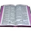 Bíblia Flores Negro Letra Super Gigante Capa Dura Feminina Rvt Em Espanhol