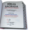 Bíblia Flor Minimalista Letra Jumbo Capa Dura Com Harpa e Índice Feminina Arc