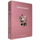 Bíblia Flor Rosa Letra Hipergigante Capa Dura Com Harpa e Índice Feminina Arc