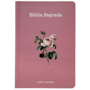 Bíblia Flor Rosa Letra Hipergigante Capa Dura Com Harpa e Índice Feminina Arc