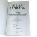 Bíblia Flor Rosa Letra Gigante Capa Brochura Com Índice Lateral Feminina Nvi