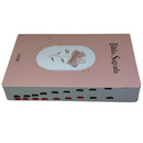 Bíblia Flor Rosa Letra Gigante Capa Brochura Com Índice Lateral Feminina Nvi