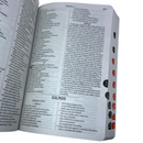 Bíblia Flor Rosa Letra Gigante Capa Brochura Com Índice Lateral Feminina Nvi