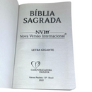 Bíblia Flor Rosa Letra Gigante Capa Brochura Feminina Nvi