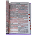 Bíblia Cor Lilás Letra Gigante Capa Flexível Com Harpa e Índice Colorida Arc