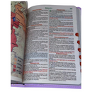 Bíblia Cor Lilás Letra Gigante Capa Flexível Com Harpa e Índice Colorida Arc