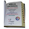 Bíblia Cor Marrom Letra Gigante Capa Flexível Com Harpa e Índice Colorida Arc