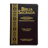 Bíblia Cor Marrom Letra Gigante Capa Flexível Com Harpa e Índice Colorida Arc